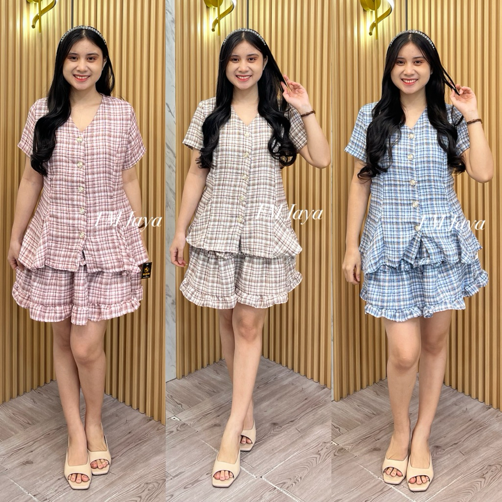 SET ATASAN + ROK PENDEK 699 || ONE SET ROK MINI || STELAN WANITA FASHION || ONE SET WANITA ELEGAN