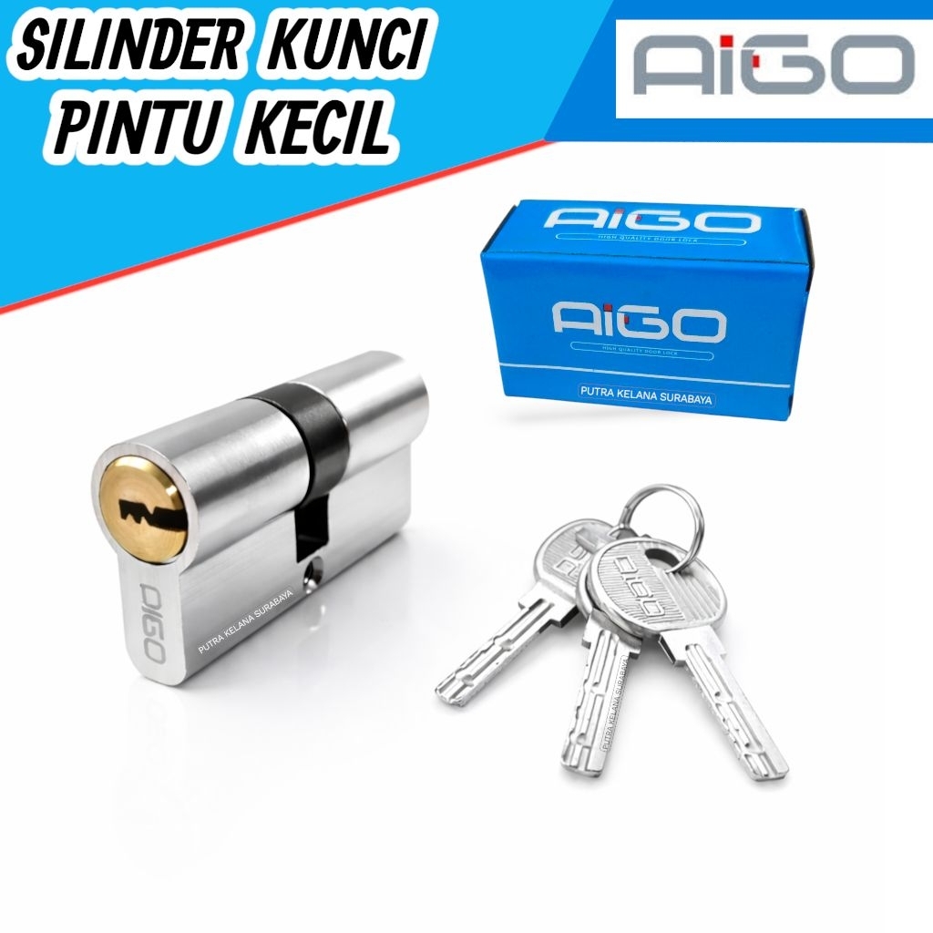 Silinder Kunci Pintu Kecil Tanggung AIGO PROFIX Anak Kunci 3 Komputer Key / Anak Kunci Pintu Kecil T