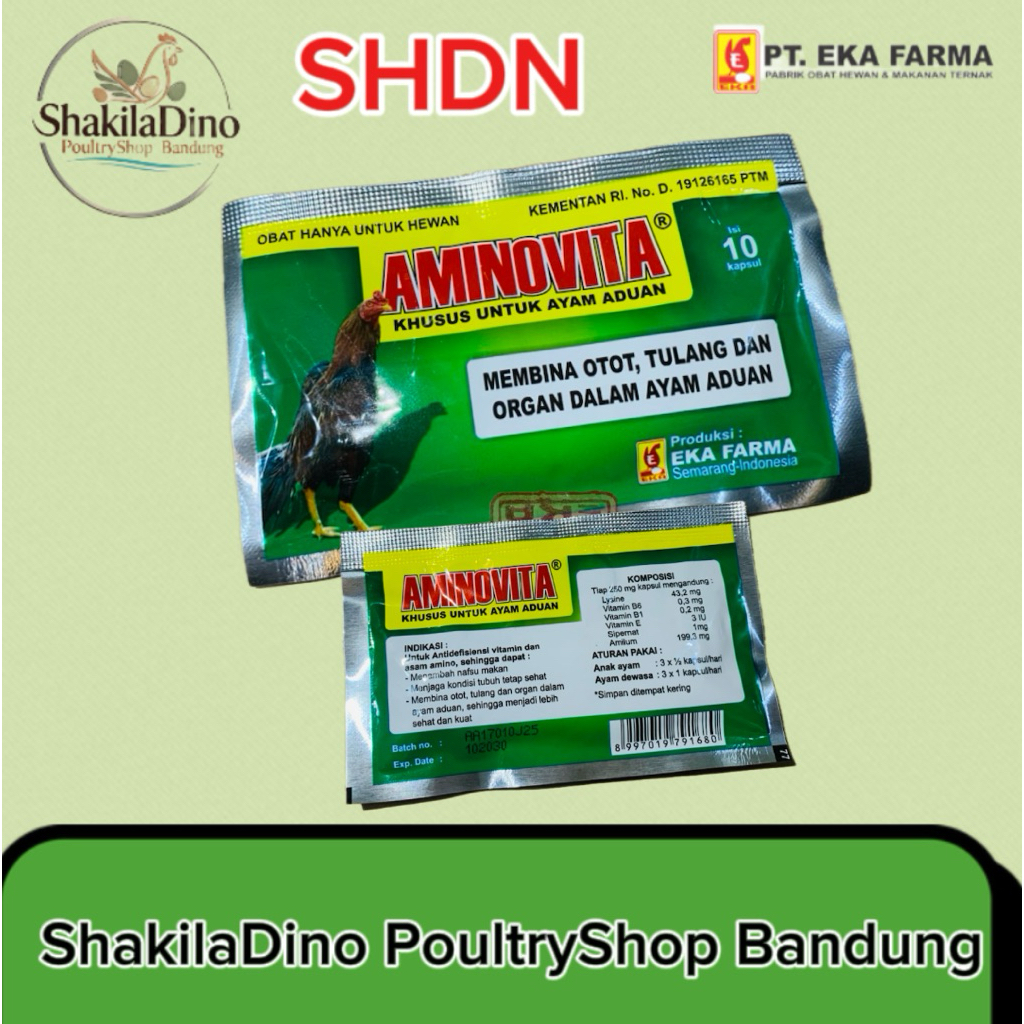 Aminovita 10kps Eka Farma Menambah Nafsu Makan Ayam Aduan