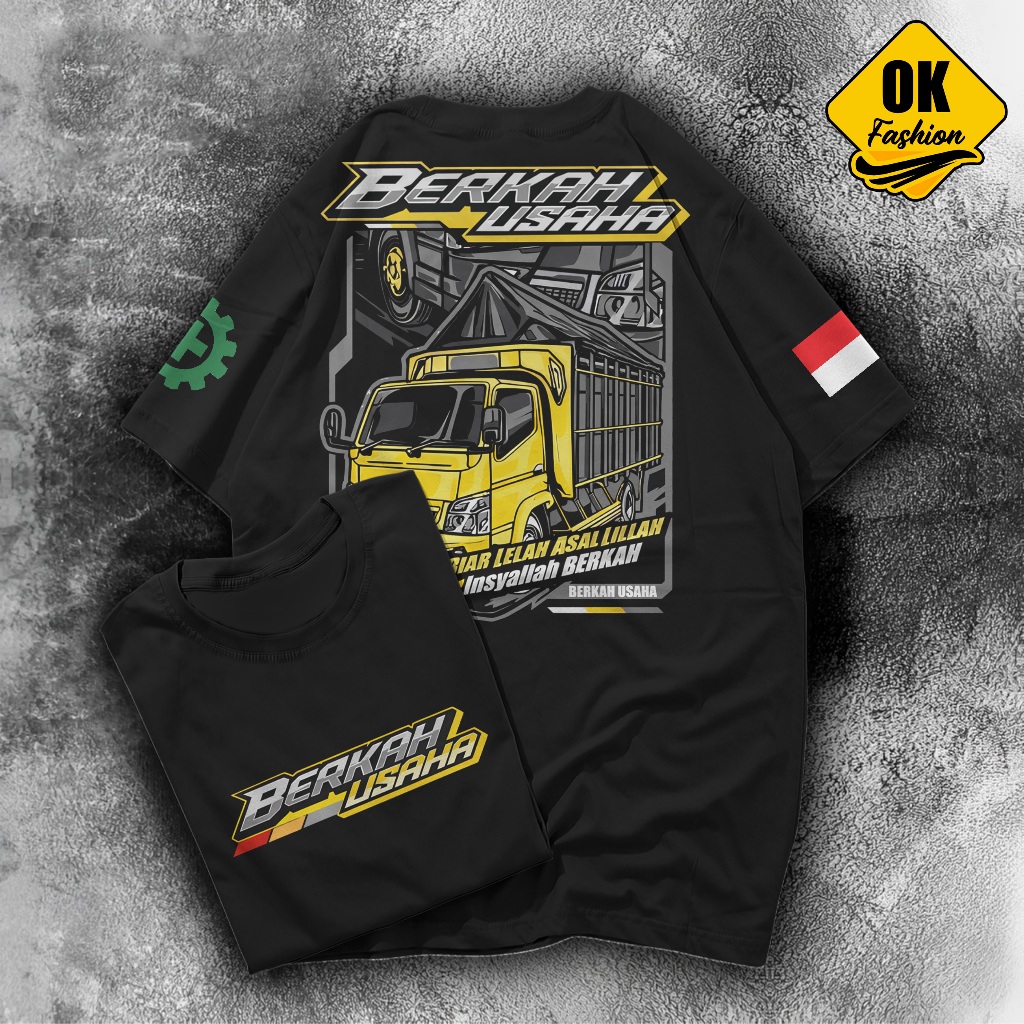 T-shirt Kaos Truk Canter Distro, Driver Canter Kaos Driver Muda | Baju Kaos Pria Motif Mobil Truk |