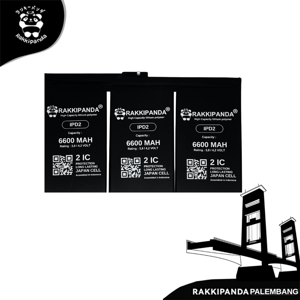 RakkiPanda - iPad 2 A1395 / A1396 / A1397 Baterai