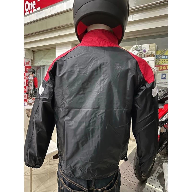 Jaket parasut honda bawaan motor original honda