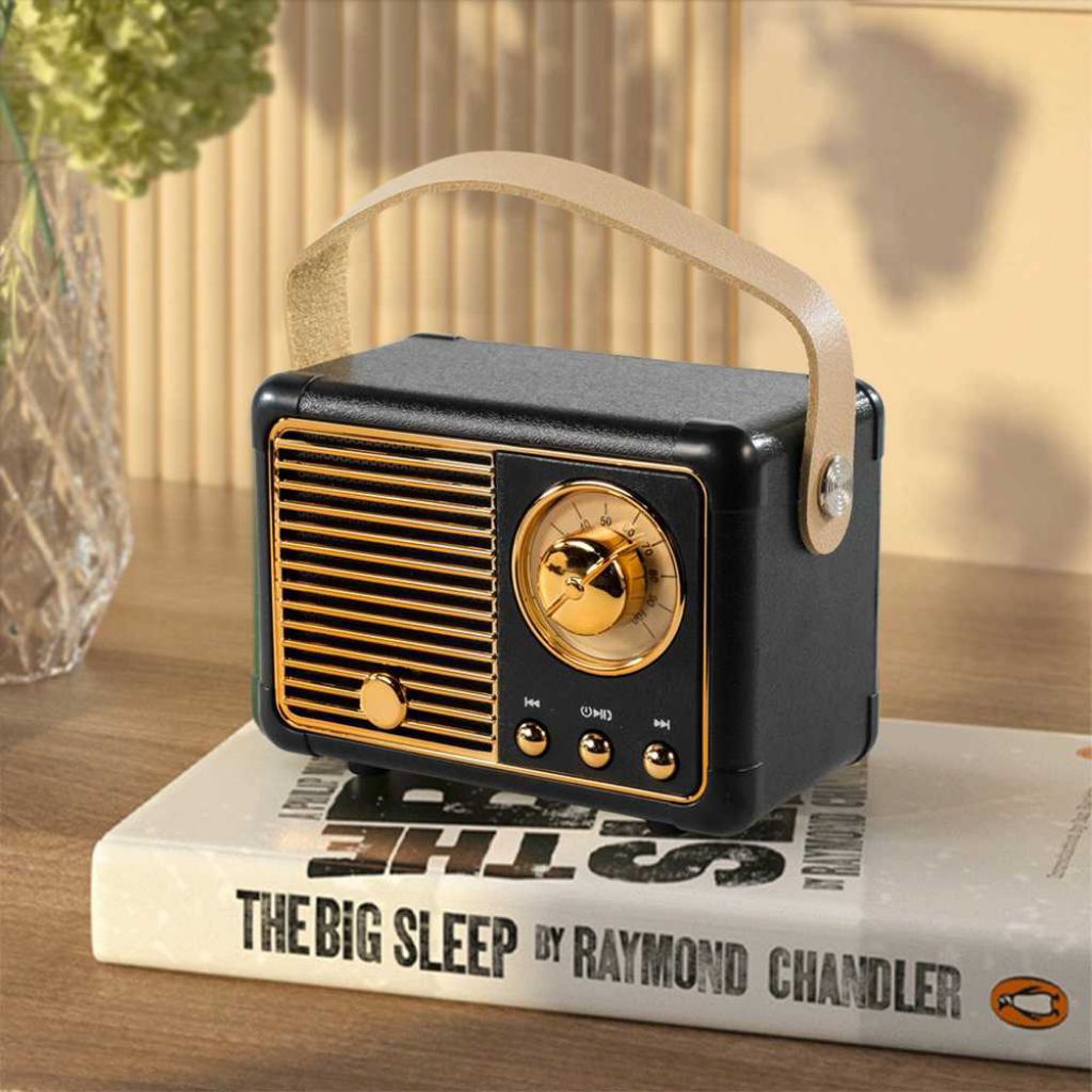 ASTRON MILE Radio Speaker Bluetooth Portable Mini Retro Klasik