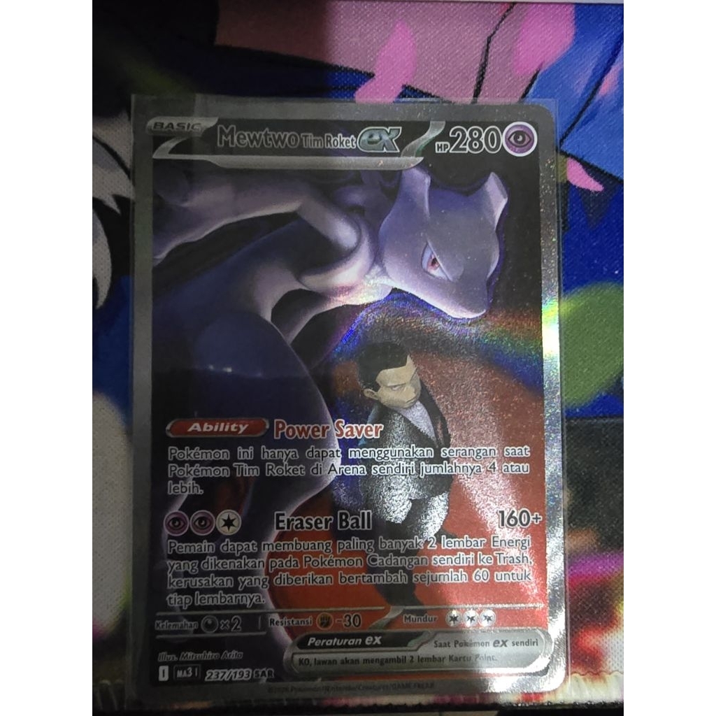 Pokemon TCG Indonesia - Mewtwo Tim Roket EX SAR