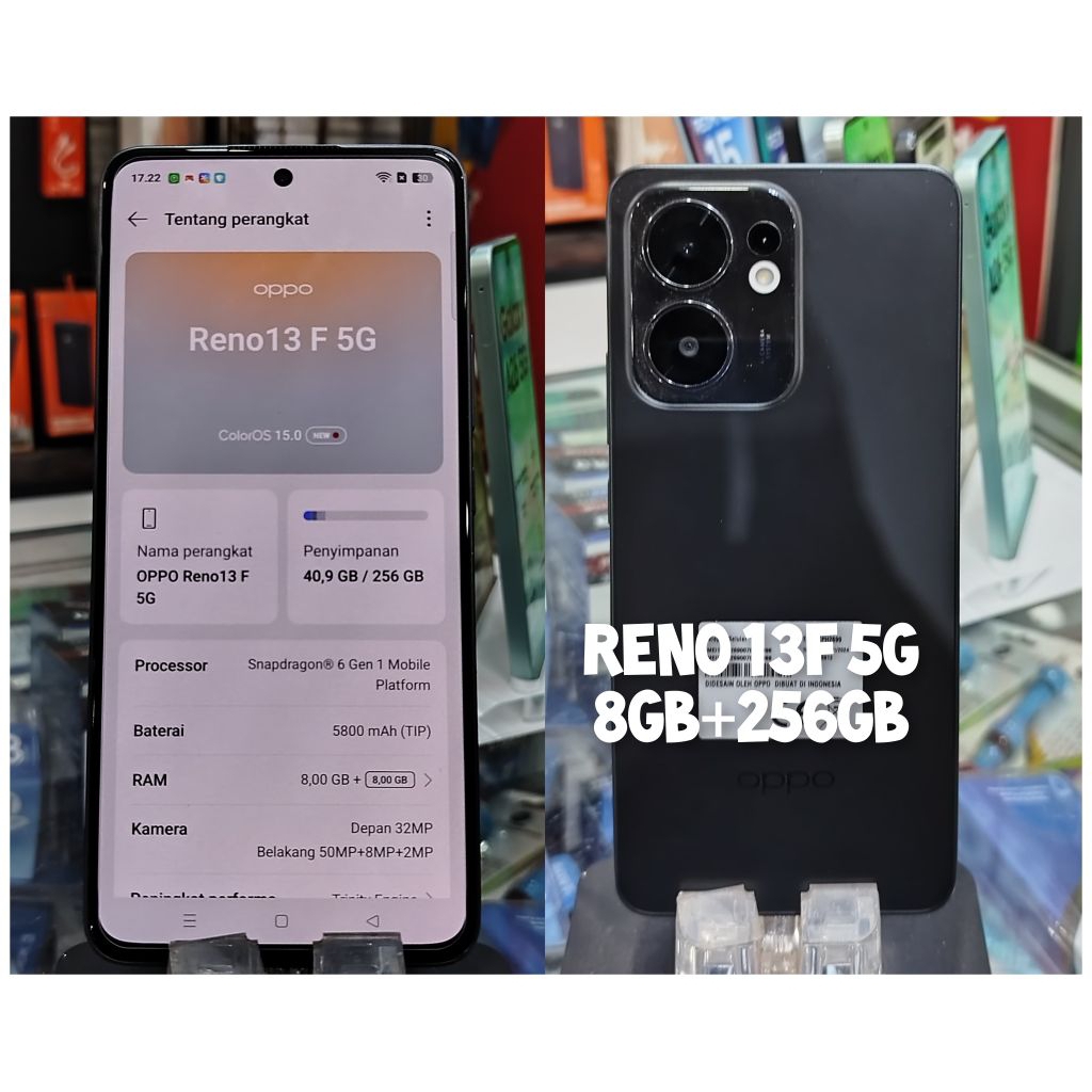 OPPO RENO 13F 5G 8GB + 256GB SEKEN