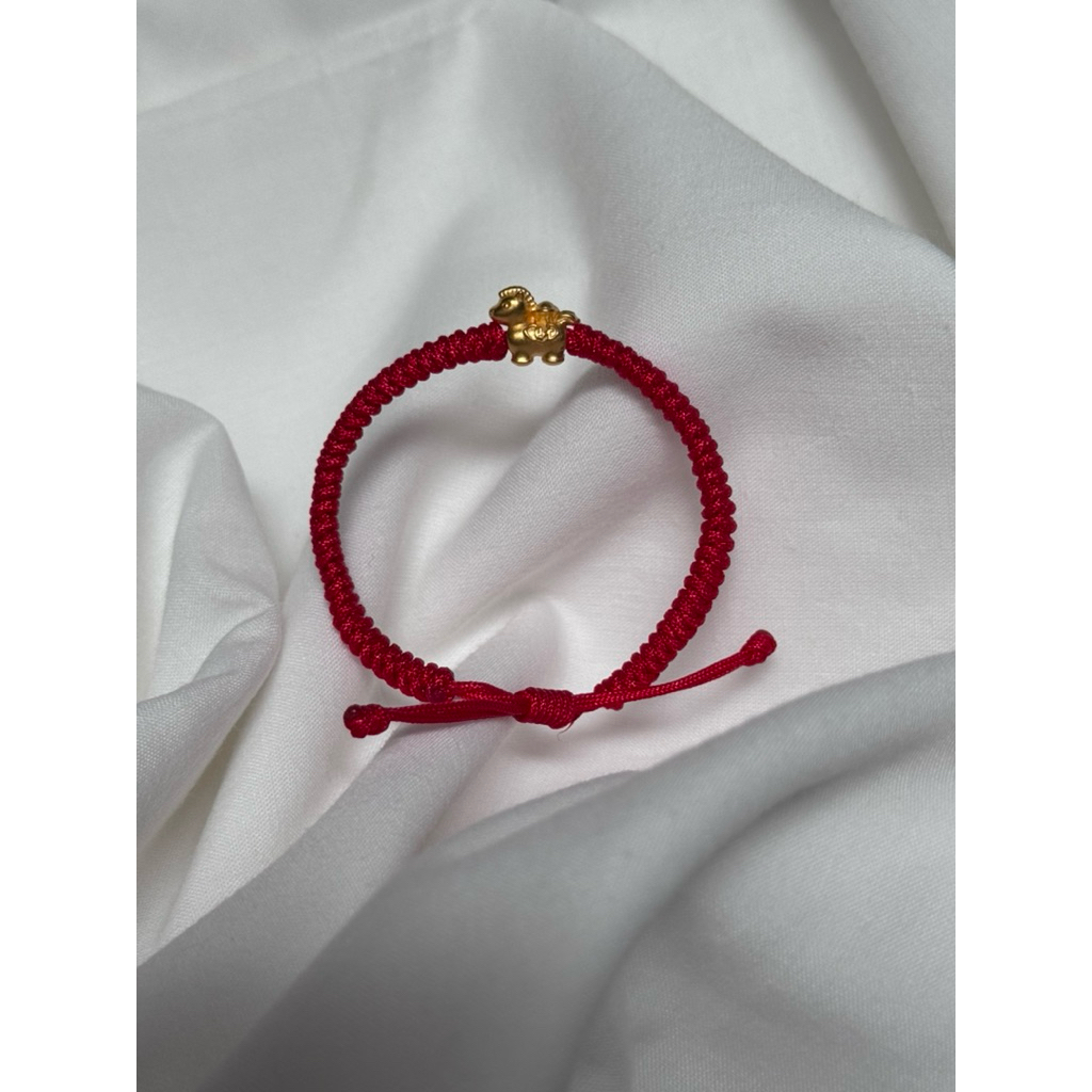 Charm Kuda Yuanbao Gelang Emas 24K