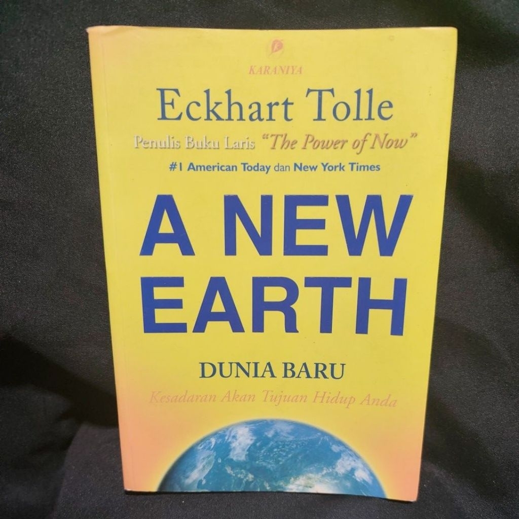 Buku Original A NEW EARTH DUNIA BARU - Eckhart Tolle