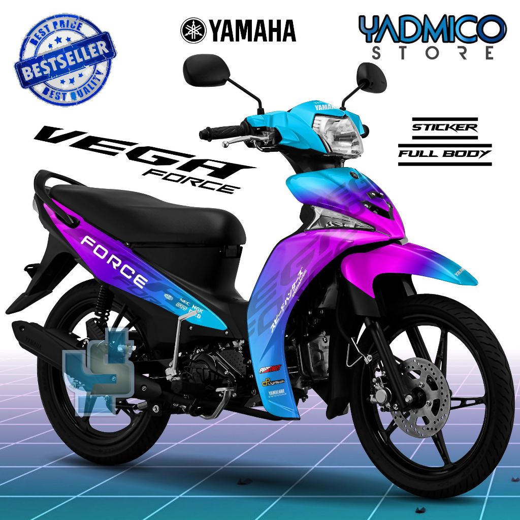 Decal Vega Force Full Body - Stiker Motor Vega Force Full Body - Dekal Vega Force Full Body - Stripi