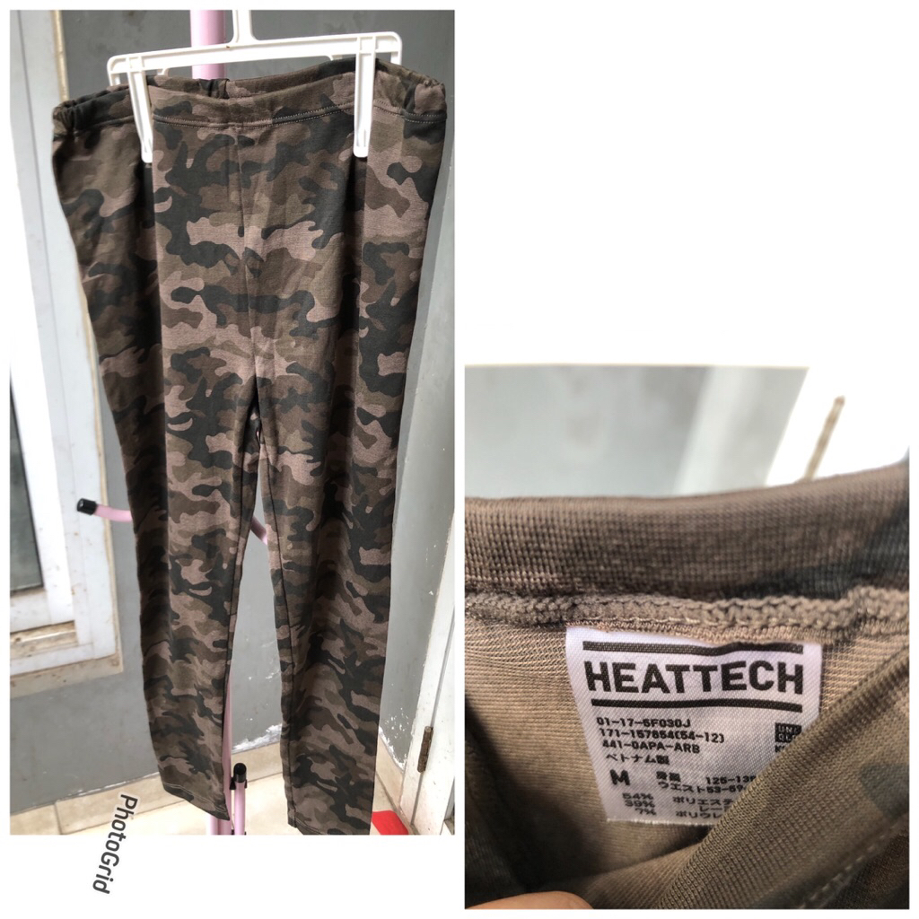 legging heat tech Uniqlo kids army