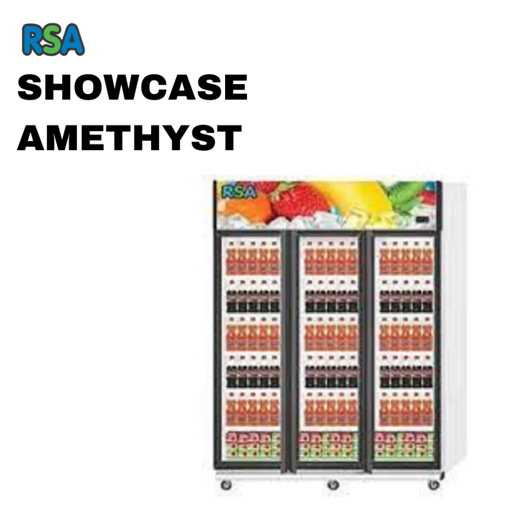 RSA Showcase AMETHYST Showcase Cooler 3 Pintu No Frost LED