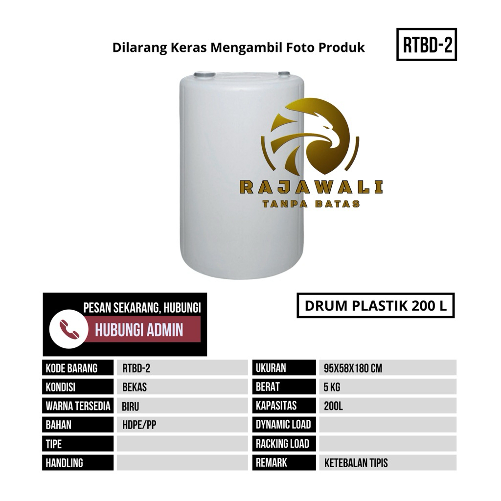Drum Plastik Bekas Sekala Kecil