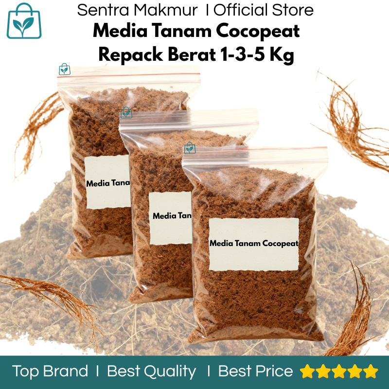 Media Tanam Cocopeat Isi Berat 1/3/5 Kg - Media Tanam Cocopeat Siap Pakai - Media Tanam Cocopeat 1 K
