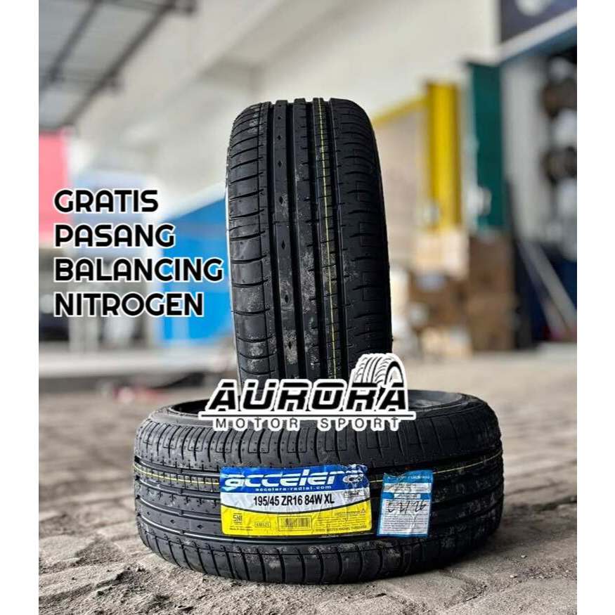 Ban Mobil Brio,Jazz,yaris Merk Accelera 195 45 R16 PHI-R , Ban Ceper