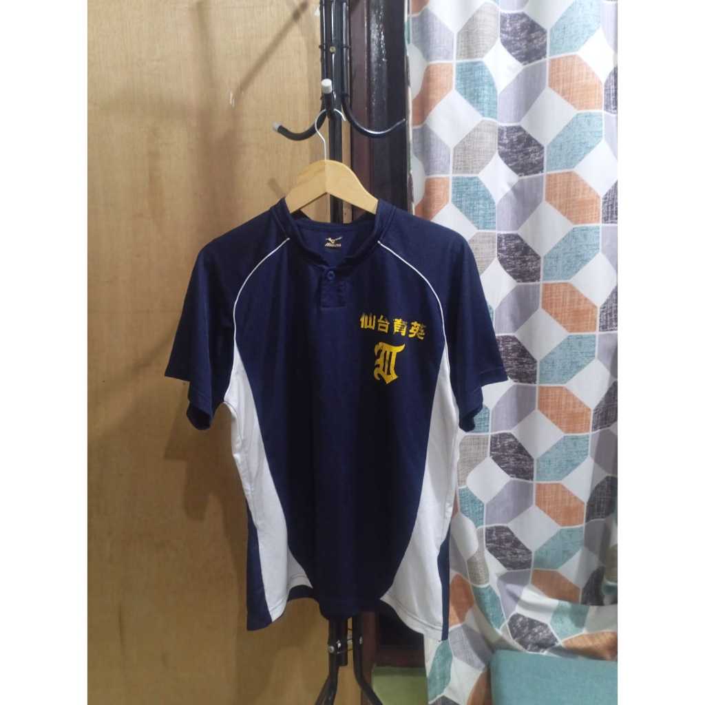 Mizuno Baseball-Jersey Baseball Brand Mizuno Unisex Warna Navy