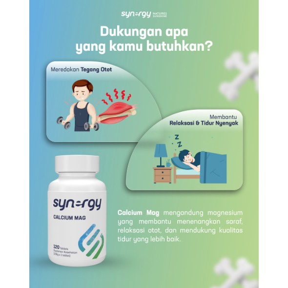 CALCIUM MAG Synergy Suplemen Tulang untuk Usia Lanjut