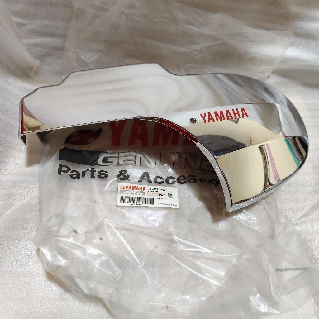 tutup bak cvt chrome Yamaha mio 5TL 28D sporty automatic cover variasi original Yamaha