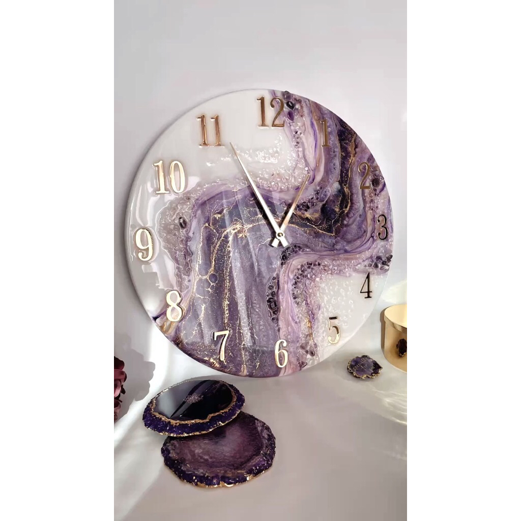 Jam dinding resin art