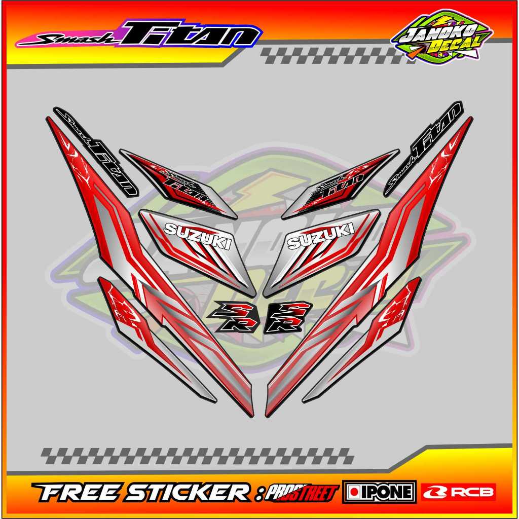 STRIPING VARIASI SUZUKI SMASH TITAN / STICKER LIST VARIASI MOTOR SMASH TITAN