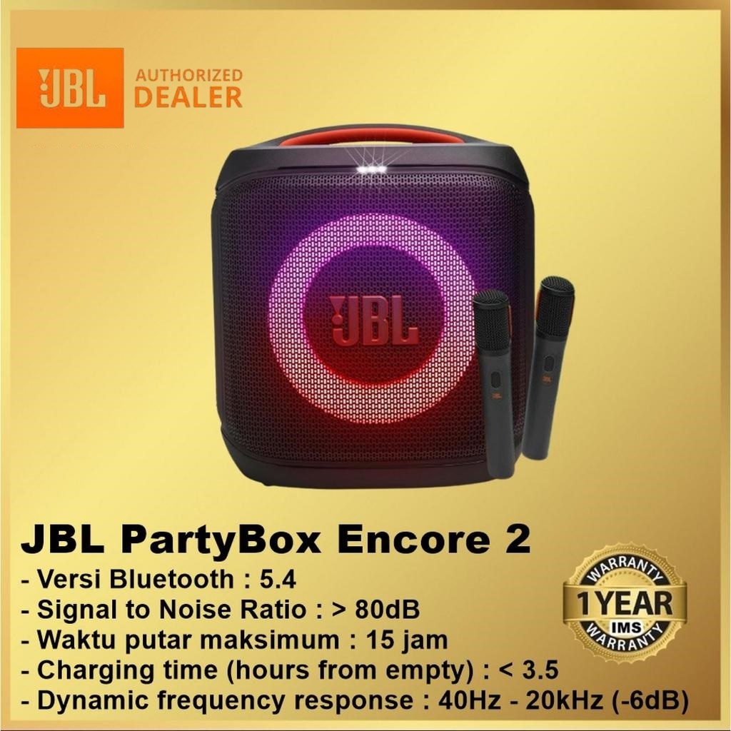 JBL PartyBox Encore 2 Portable Party Speaker with Powerful Sound Party Box Encore2