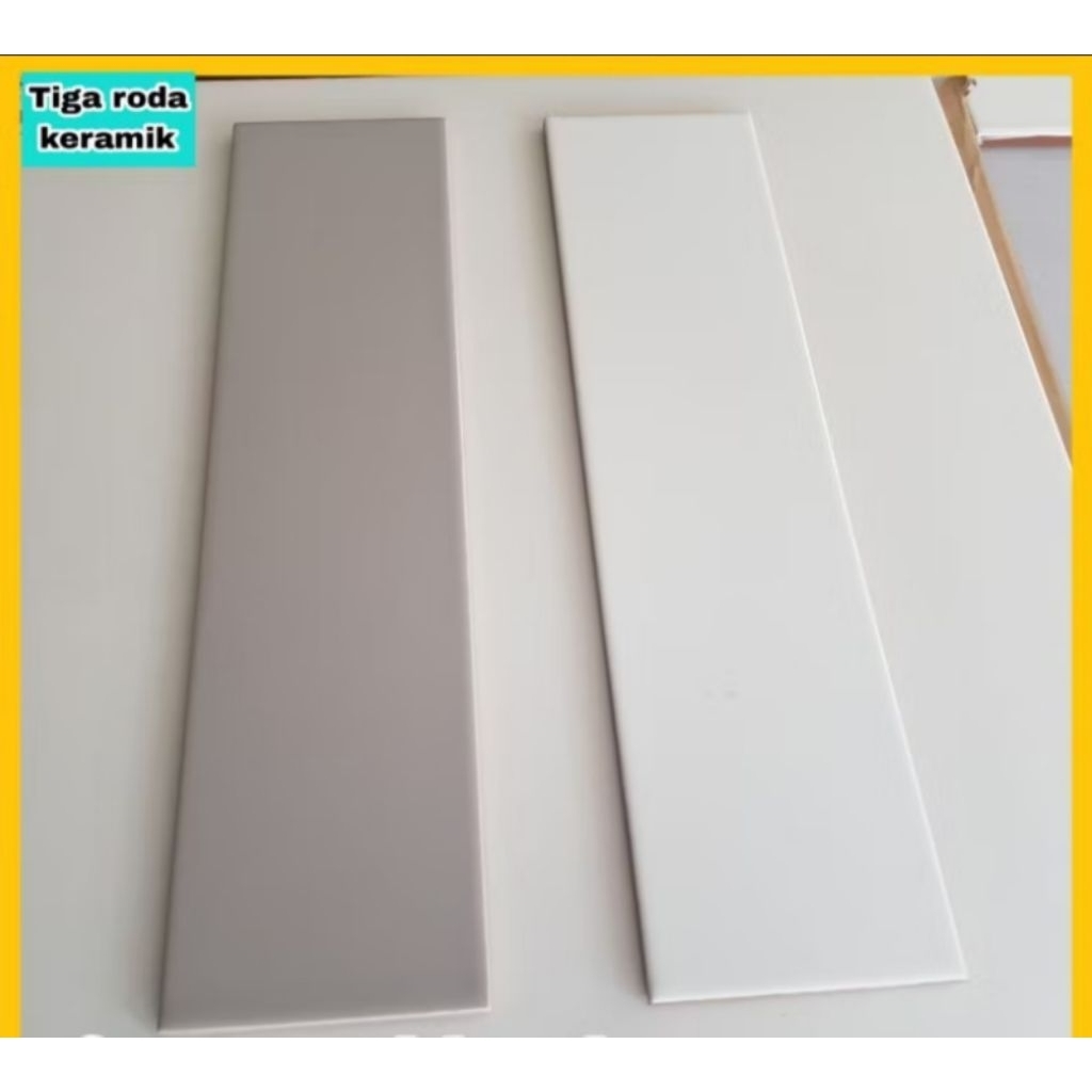 (wajib beli kayu) lis keramik lis keramik abu putih 10x40