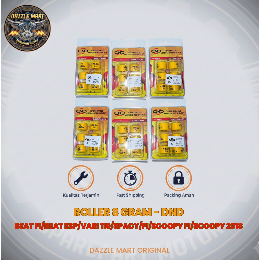 ROLLER 8G - BEAT FI/BEAT ESP/VARIO 110/SPACY/FI/SCOOPY FI/SCOOPY 2018 - DND