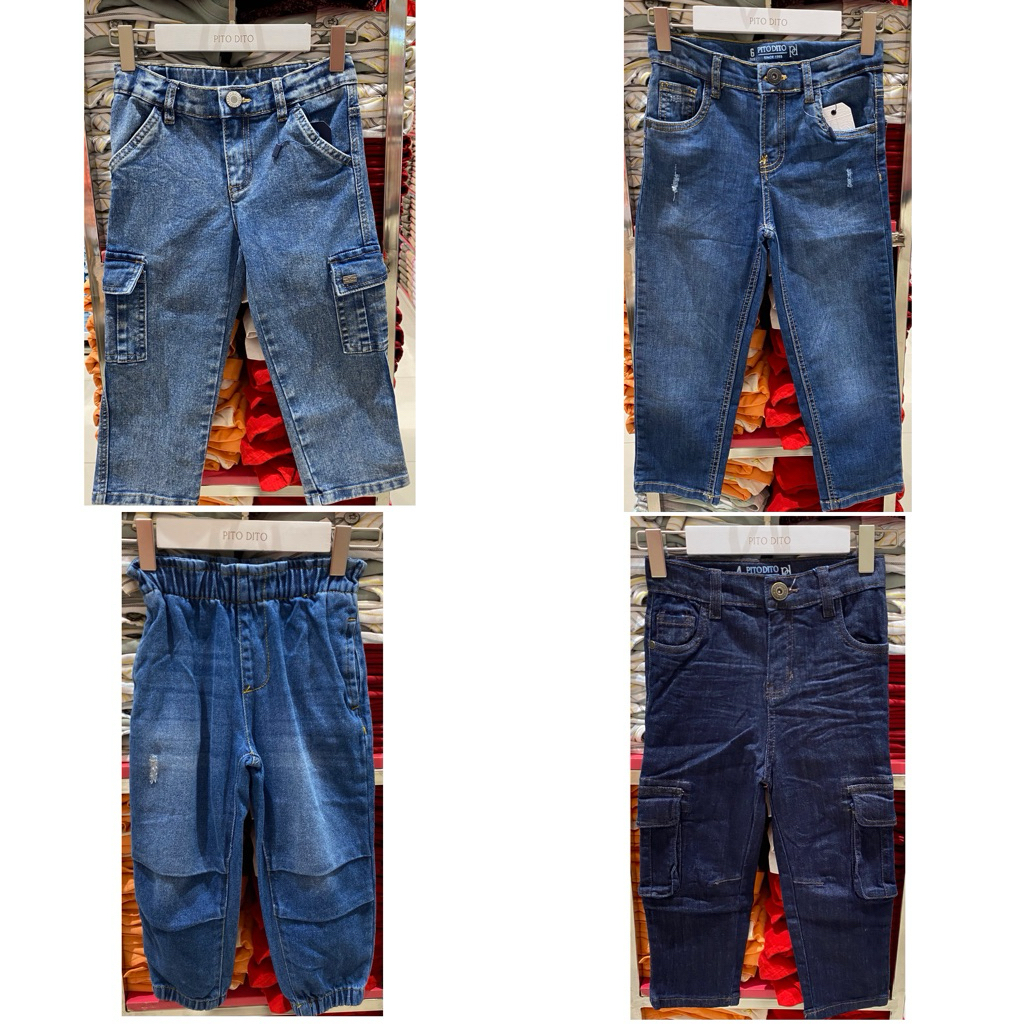 CELANA PANJANG DENIM ANAK LAKI-LAKI ORIGINAL BRAND PITODITO (4-14th) NL’25