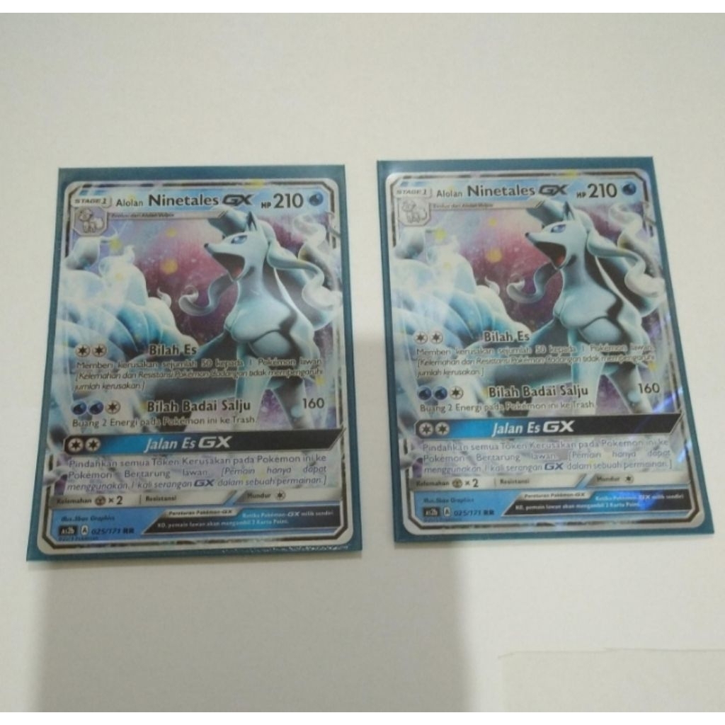 Set kartu pokemon Ninetales GX Ori