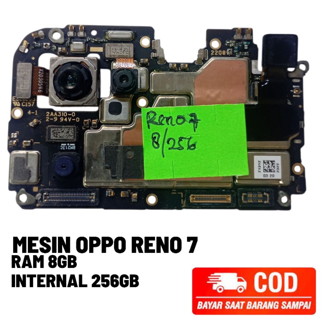 motherboard mesin oppo reno 7 4G cph2363 normal tested