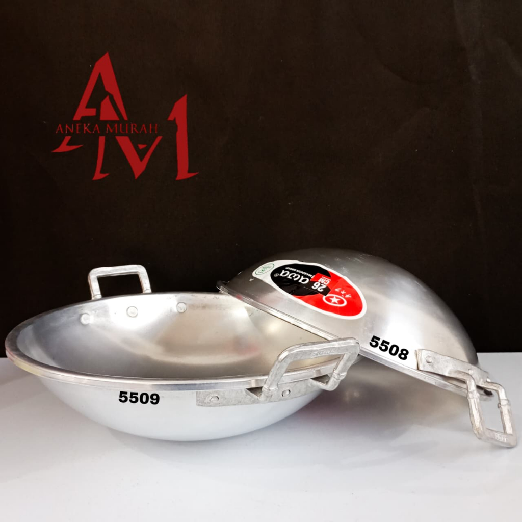 MASPION WAJAN JAWA ALUMINIUM 26 CM ( 5508 ) DAN 28 CM ( 5509 )