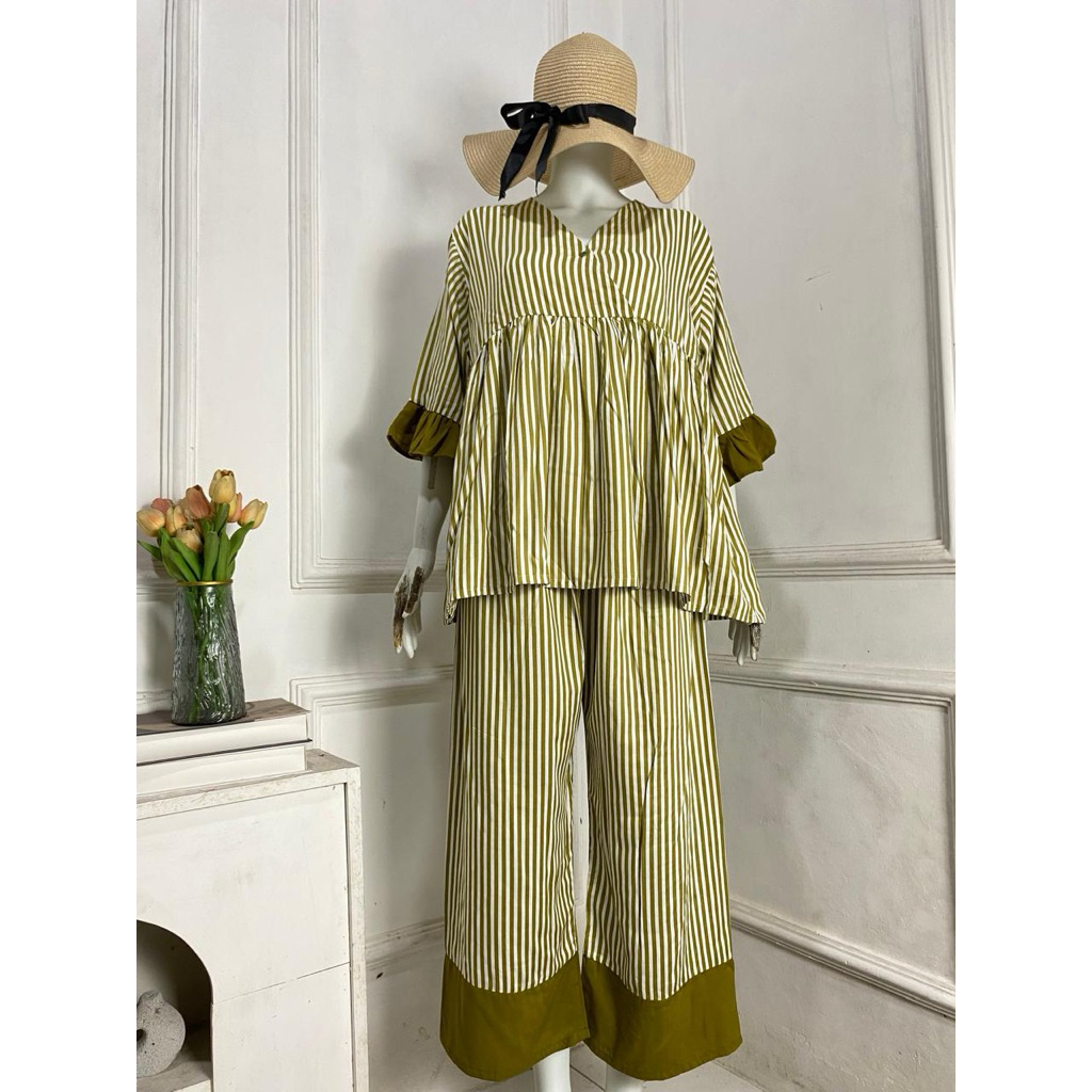 KIMI ONE SET / SETELAN RAYON/PIYAMA WANITA JUMBO