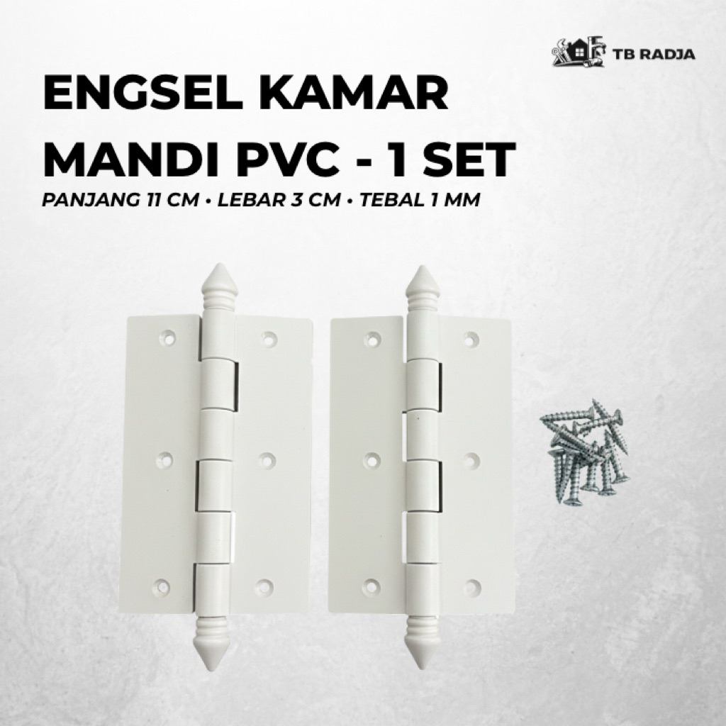 Engsel Pintu Kamar Mandi PVC Ketebalan 1mm