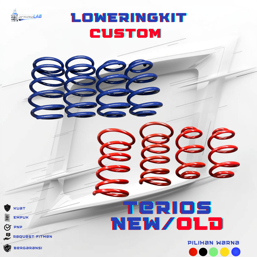 Lowering Kit / Per Ceper Mobil [PNP] TERIOS NEW/OLD Depan Belakang [4 Pcs] 1 set / Per Ceper Custom 