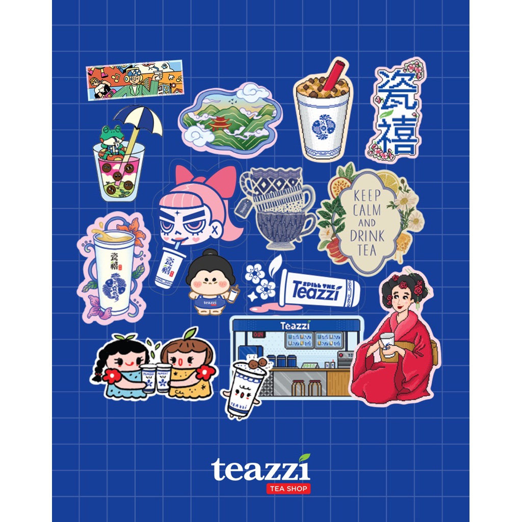 Teazzi Artist Drop: Illustrated Stickers Series