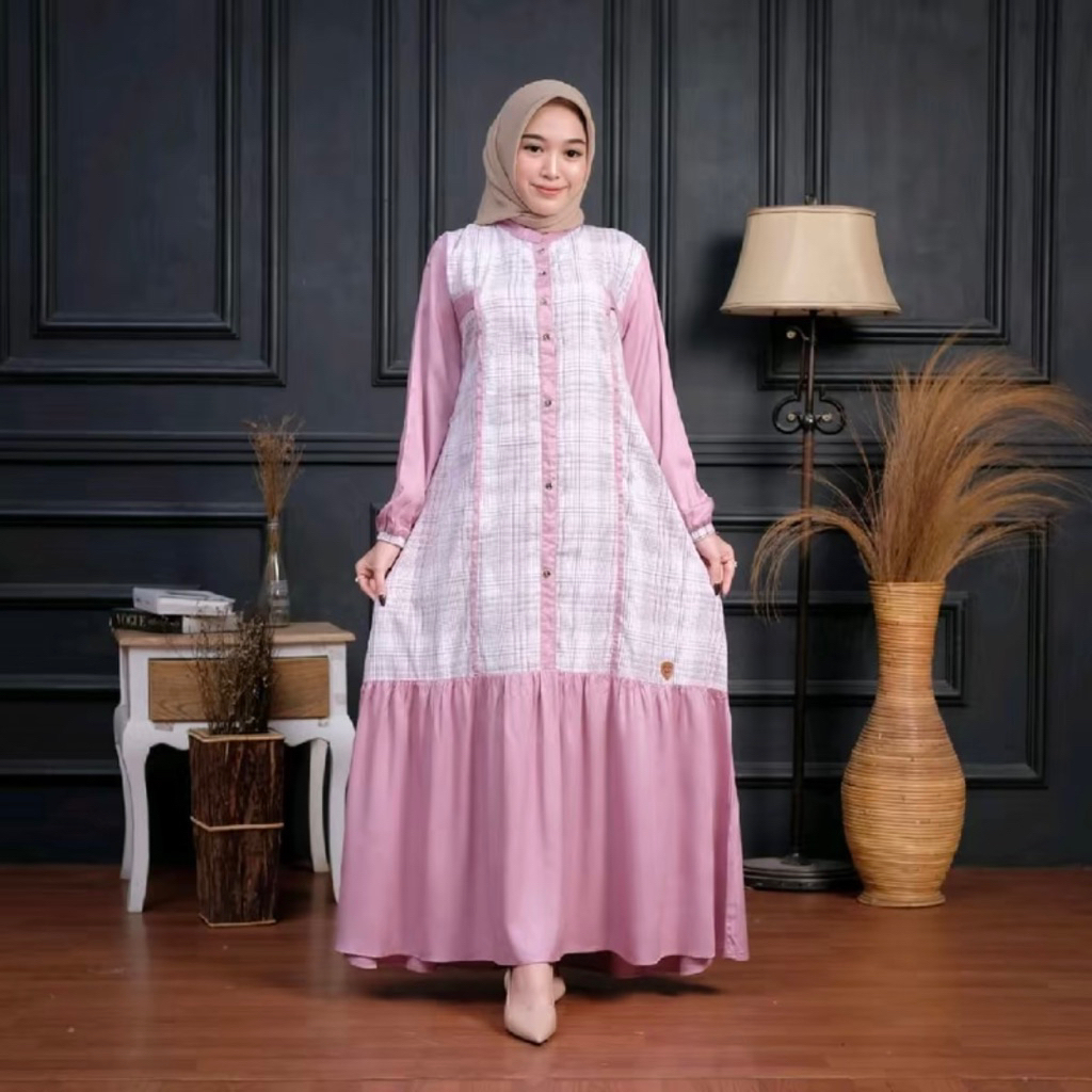Gamis Dress Gaun Baju Busana Lebaran Hari Raya Idul Fitri Terbaru 2026 Wanita Muslimah Remaja Dewasa