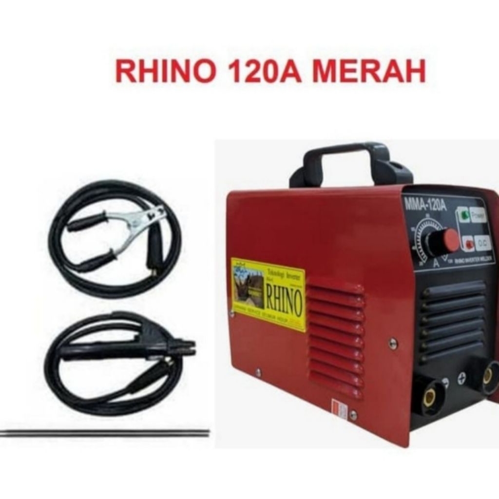 Mesin Las RHINO Inverter 900-120A merah MMA