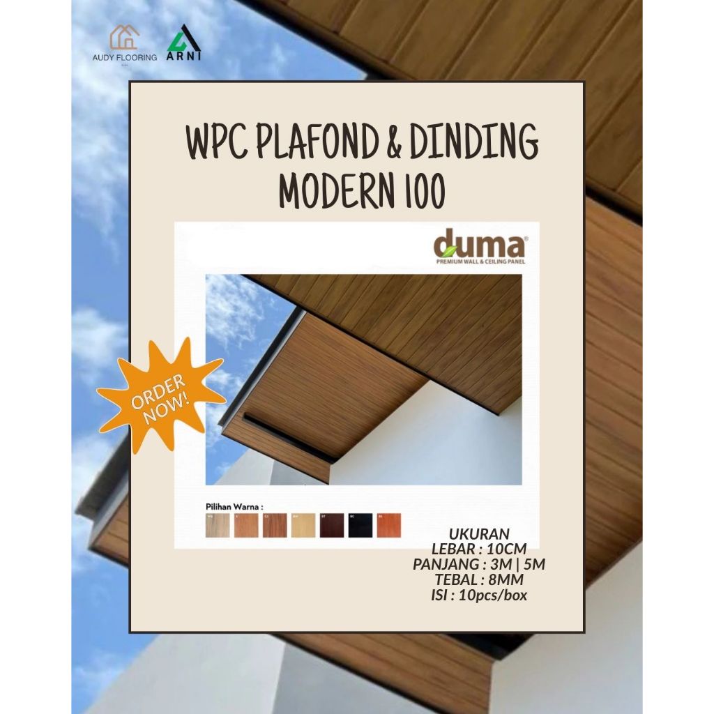 WPC Plafond & Dinding Duma Modern 100 | WPC DUMA | Dekorasi Atap & Dinding