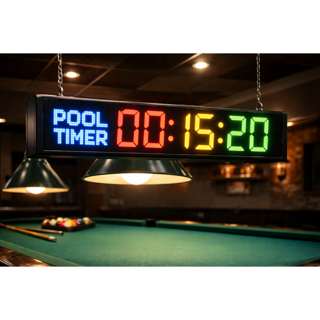 TIMER  BILLIARD , TIMER MEJA BILLIARD, TIMER LED MEJA BILLIARD