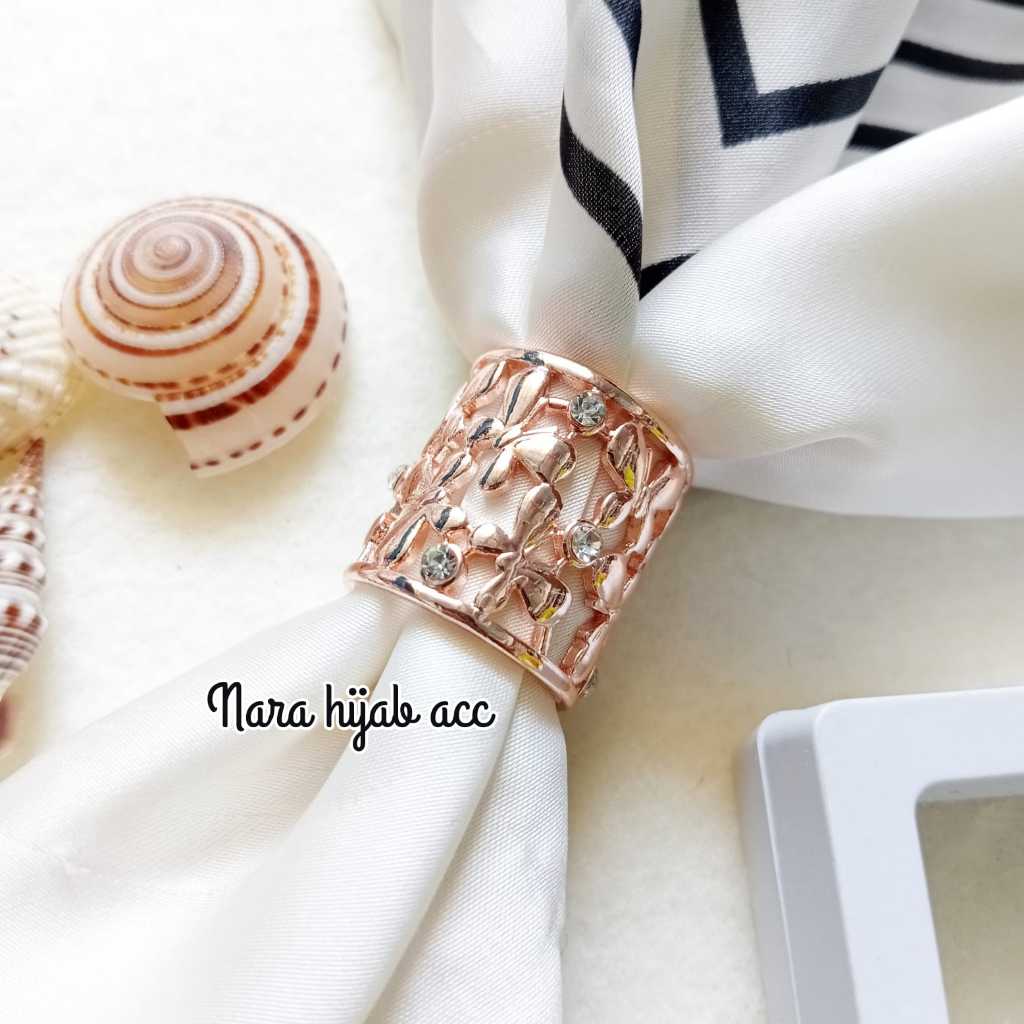 Ring Jilbab Bros Cincin Daun Angsa Mutiara