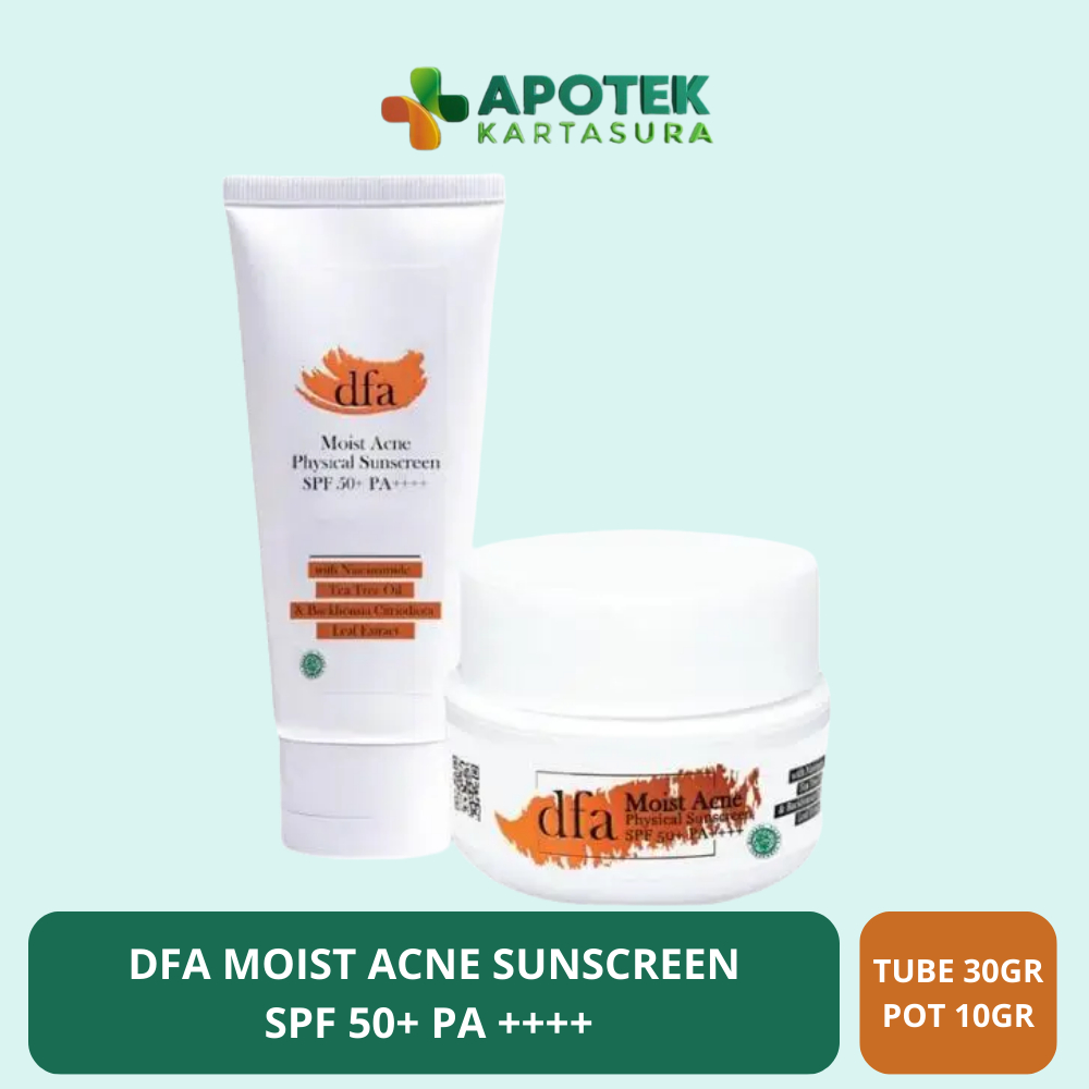 DFA Moist Acne Physical Sunscreen SPF 50+ PA++++ - Sunscreen Wajah