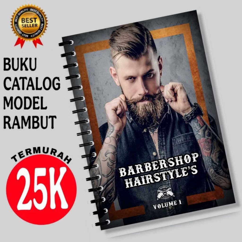 buku model rambut - katalog model rambut - majalah rambut - poster barbershop