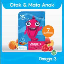 Vitamin Gummy Omega-3 Anak Youvit dengan Rasa Alami untuk Kesehatan Otak dan Mata | Minyak Ikan untu