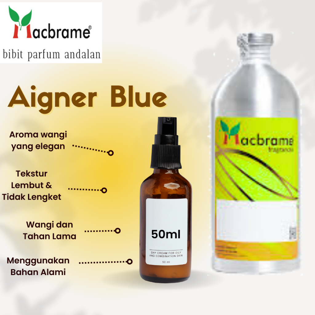 Parfum Bibit Aigner Blue by Macbrame 100% Murni