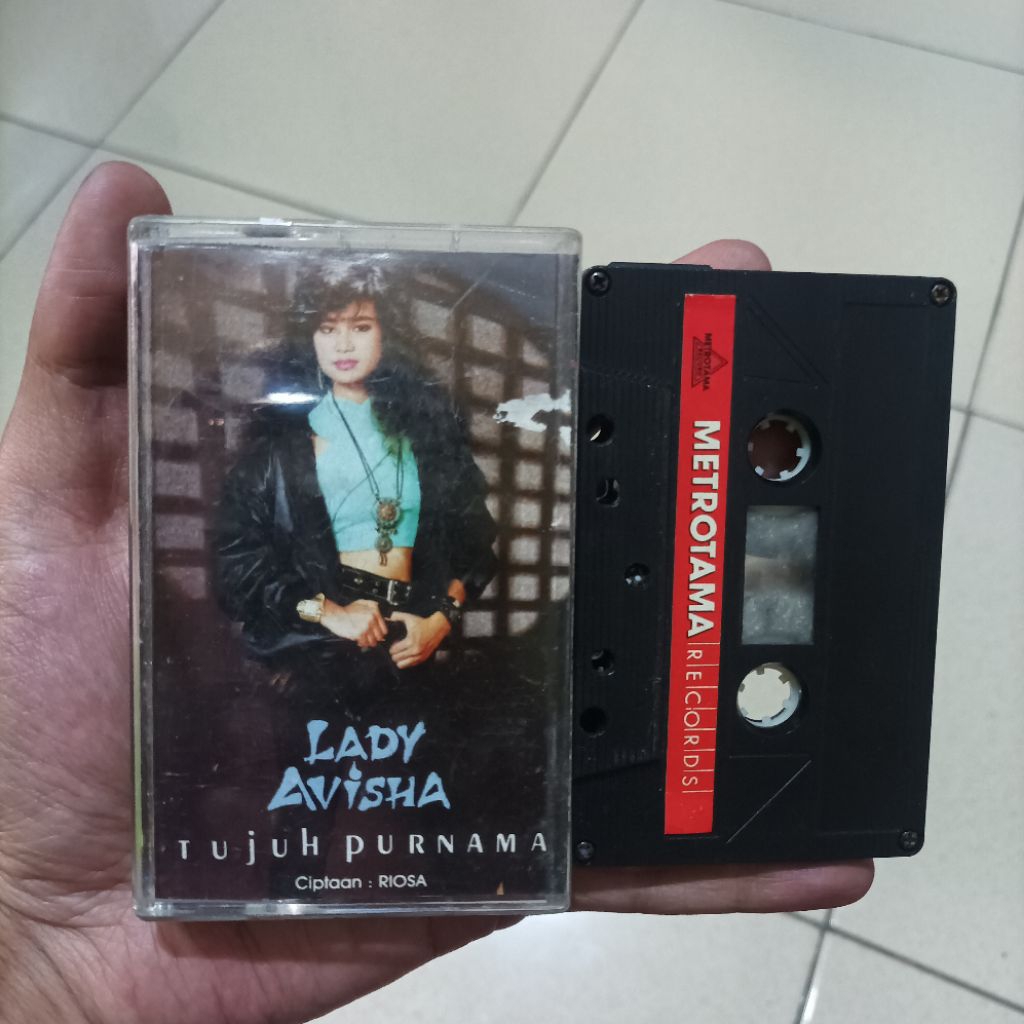 Original Kaset Pita Tape Rock Lady Avisha Album Tujuh Purnama