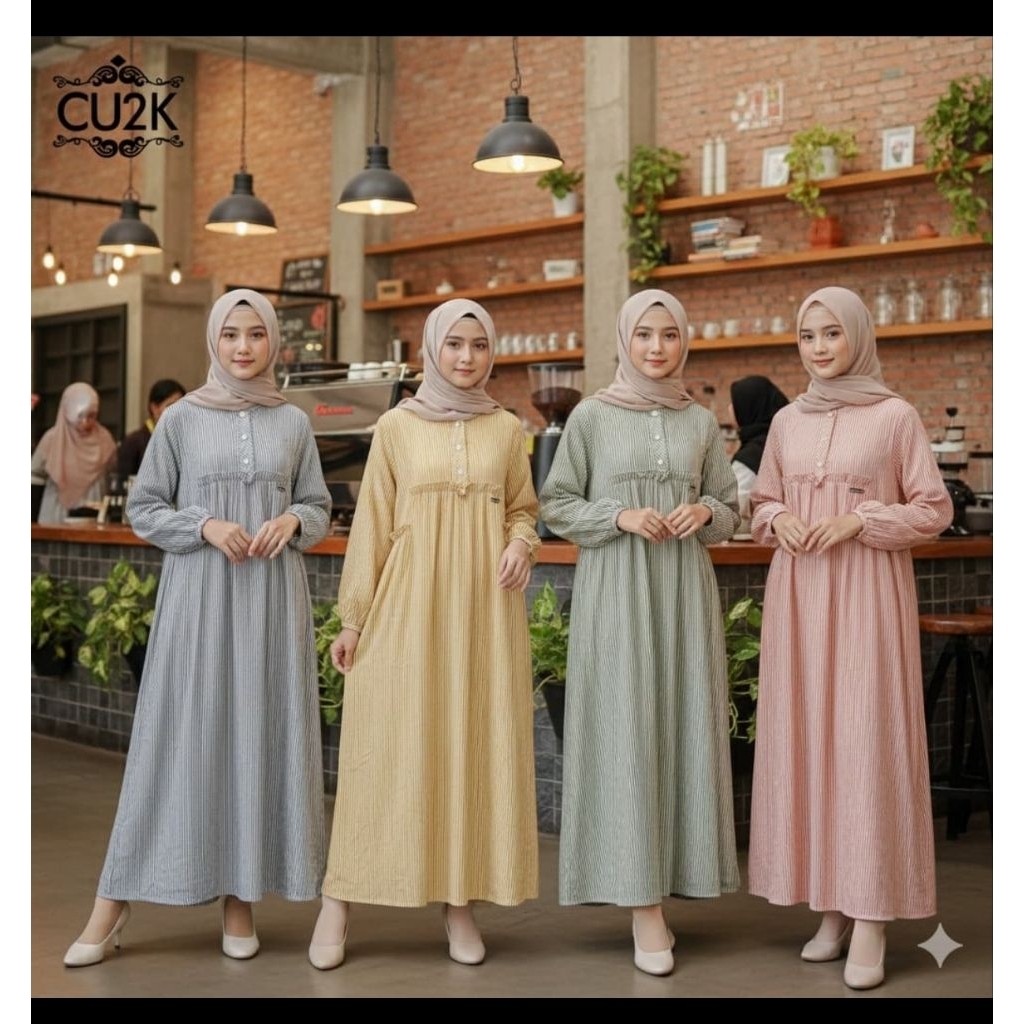 Midi dress Gaitha SALUR ori CU2K