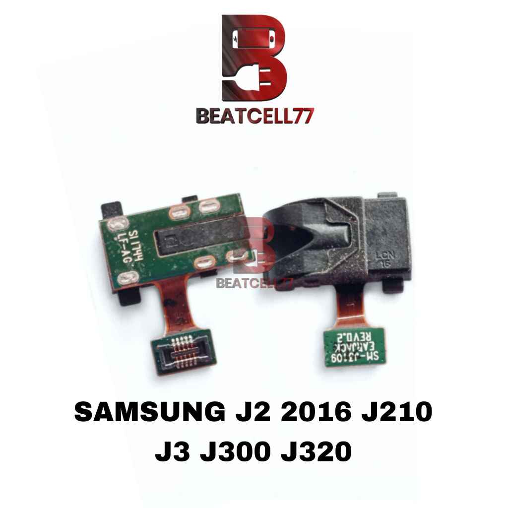 Flexi Konektor Handsfree Samsung J2 2016 / J210 / J3 / J300 / J320 Audio Jack Headset + Mic