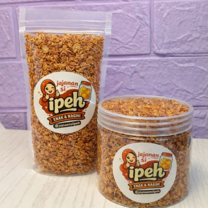 Bawang Goreng dari Jajanan si Ipeh Renyah, Enak & Nagih, Bawang Brebes Murni