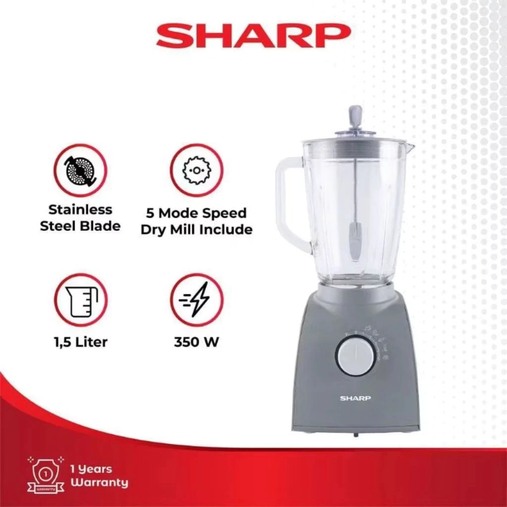 SHARP blender EM-151G-GY/pelumat/sharp/EM-151/kaca BATAM
