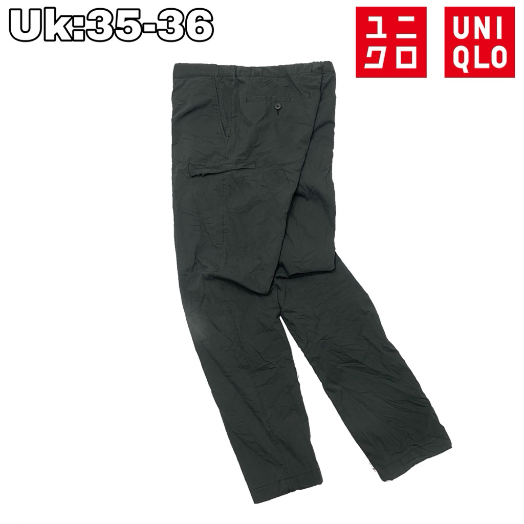 CG28 Celana Panjang Outdoor Uniqlo Heattech Cream 35-36  Long Pants Casual Sport Polar Hiking Pendak