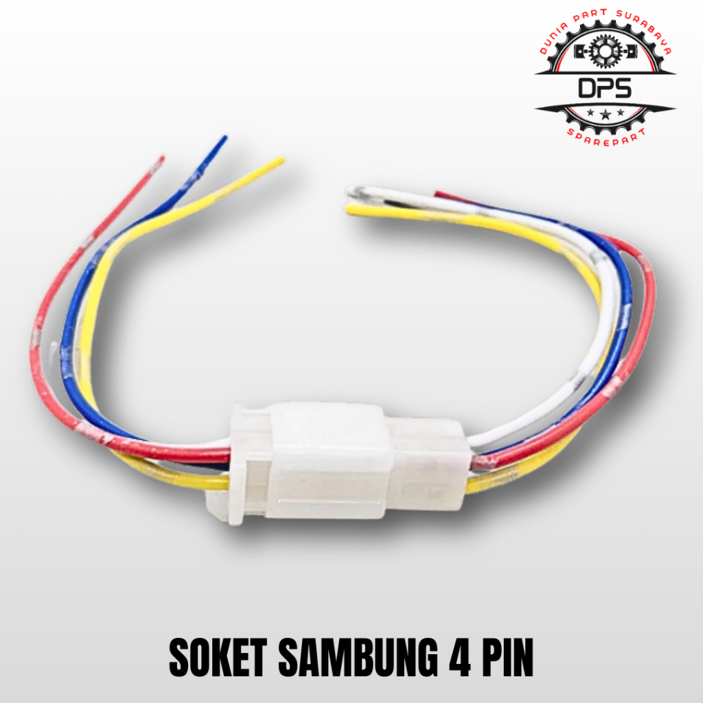SOKET SAMBUNGAN KABEL 4 PIN - SOKET KABEL SAMBUNG 4 PIN