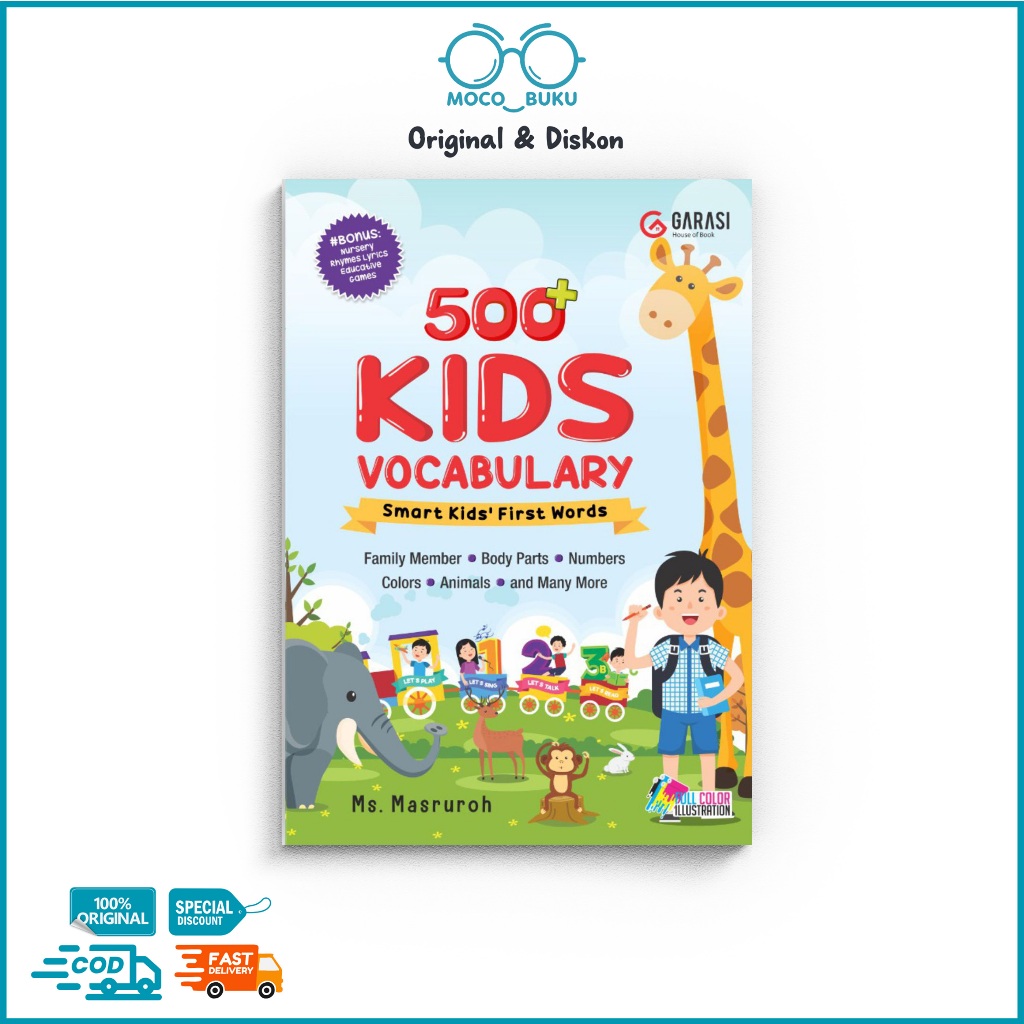 Buku 500+ Kids Vocabulary - Smart Kids; First Words
